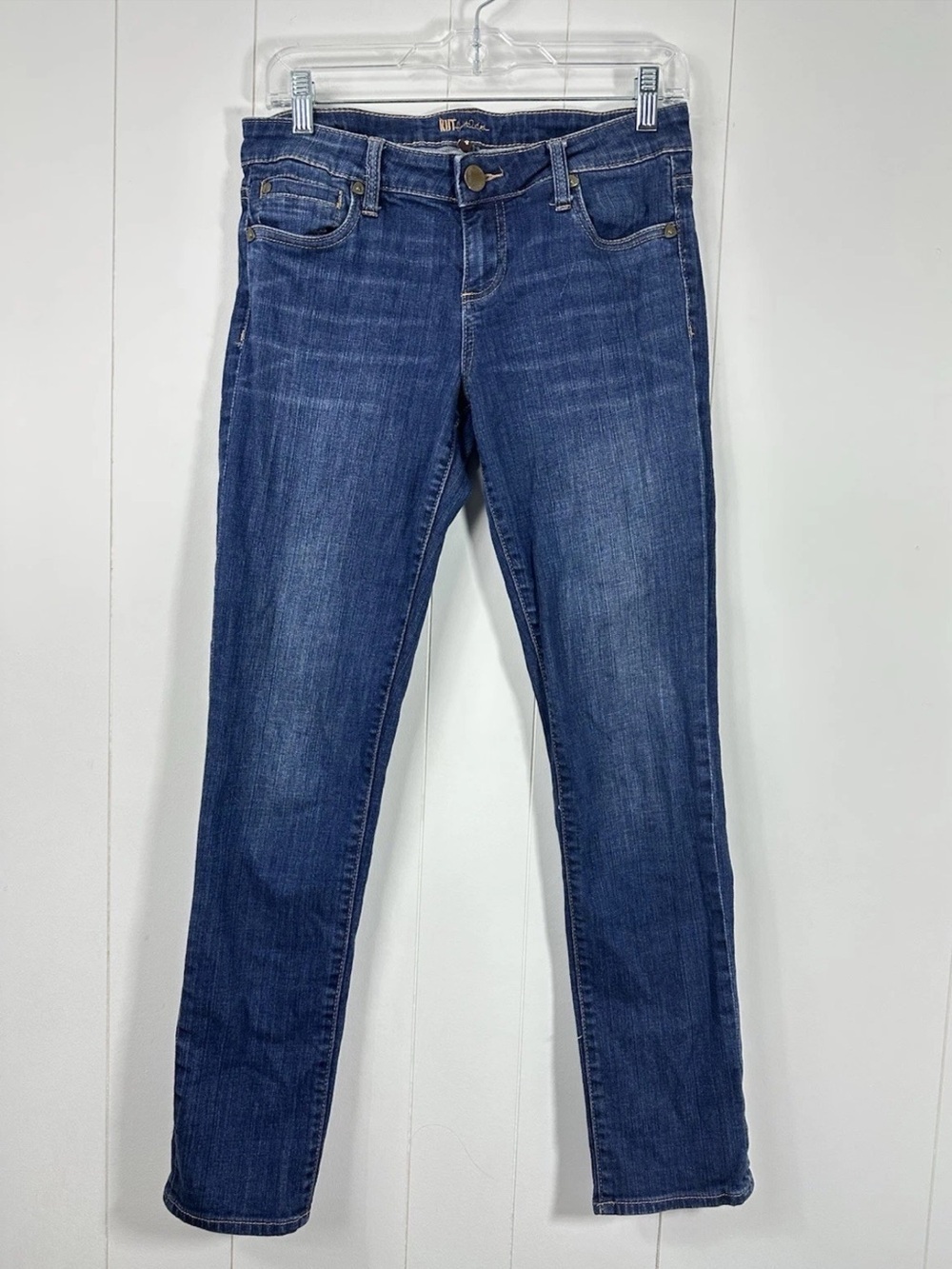 KUT FROM THE KLOTH KATY BOYFRIEND Sz 4 Denim Blue Jeans Straight Leg Medium Wash